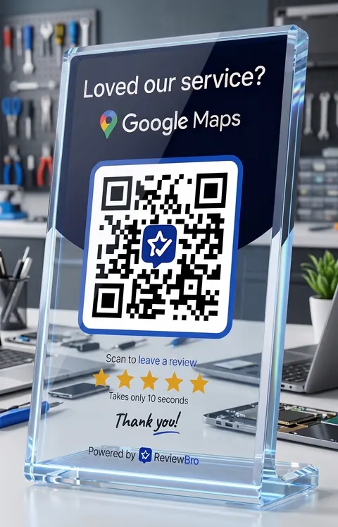 Download your print-ready QR — Google review QR setup
